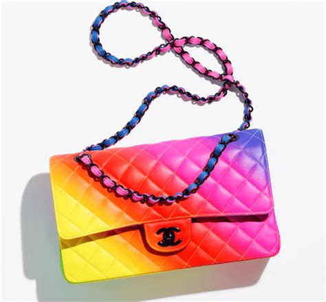 chanel rainbow slingback